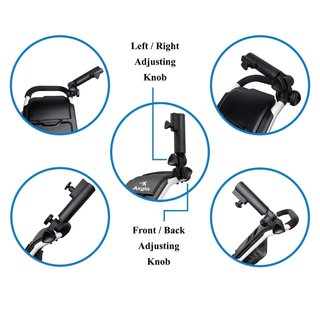 Axglo Adjustable Umbrella Holder príslušenstvo k vozíku, čierne