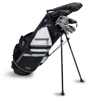 U.S. Kids Golf TS5-57 (145cm) 10-Club Combo juniorský golfový set, oceľ, + stand bag, čierna/biela