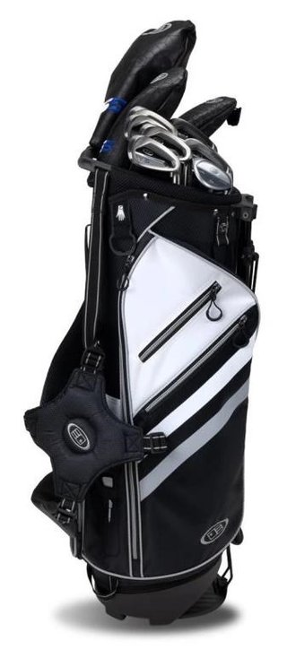 U.S. Kids Golf TS5-57 (145cm) 10-Club Combo juniorský golfový set, oceľ, + stand bag, čierna/biela