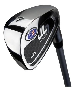 U.S. Kids Golf UL7-42 (107cm) 4-Club juniorský golfový set, grafit, + stand bag, biela/ružová