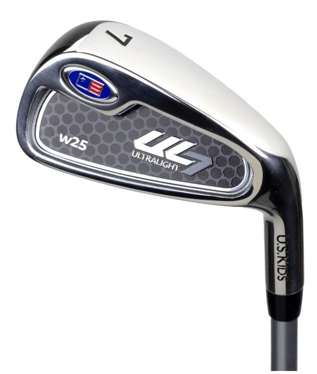 U.S. Kids Golf UL7-45 (114cm) juniorský golfový set, grafit, + stand bag, čierno/modrý
