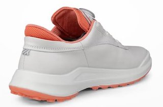 Ecco Core BOA dámske golfové topánky, biela/burnt coral