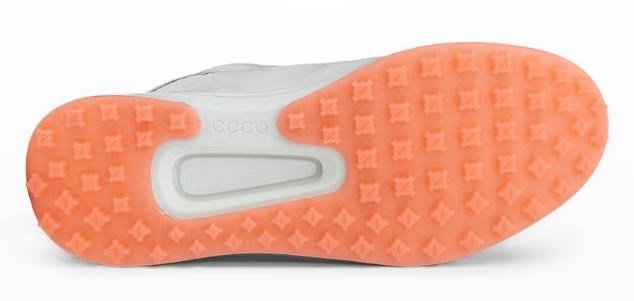 Ecco Core BOA dámske golfové topánky, biela/burnt coral