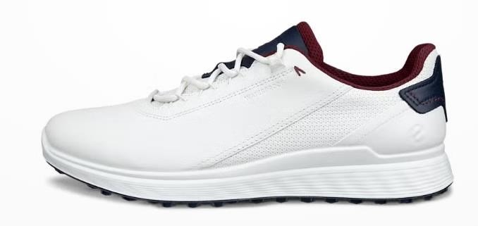 Ecco S-Casual pánske golfové topánky, bielo/marine