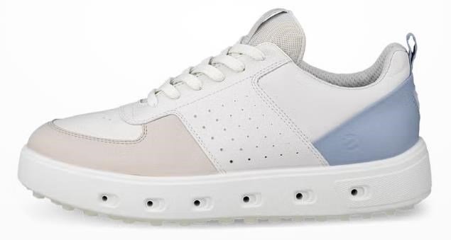 Ecco Street 720 dámske golfové topánky, gravel/white/dusty blue