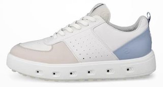 Ecco Street 720 dámske golfové topánky, gravel/white/dusty blue