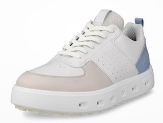Ecco Street 720 dámske golfové topánky, gravel/white/dusty blue