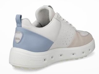 Ecco Street 720 dámske golfové topánky, gravel/white/dusty blue