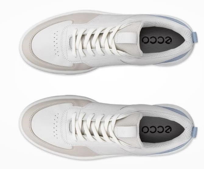 Ecco Street 720 dámske golfové topánky, gravel/white/dusty blue