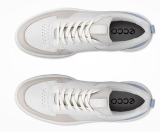 Ecco Street 720 dámske golfové topánky, gravel/white/dusty blue