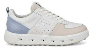 Ecco Street 720 dámske golfové topánky, gravel/white/dusty blue