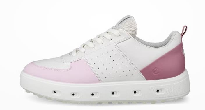 Ecco Street 720 dámske golfové topánky, biela/blush/blossom rose