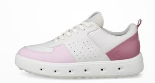 Ecco Street 720 dámske golfové topánky, biela/blush/blossom rose