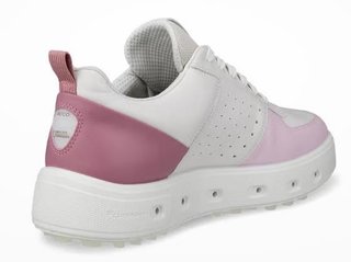 Ecco Street 720 dámske golfové topánky, biela/blush/blossom rose