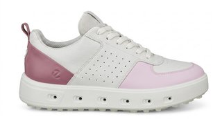 Ecco Street 720 dámske golfové topánky, biela/blush/blossom rose
