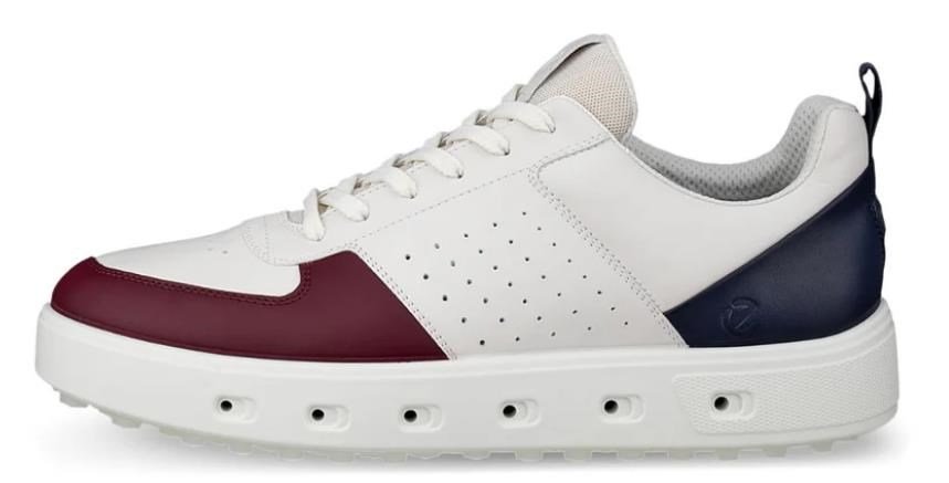 Ecco Street 720 dámske golfové topánky, dark ruby/white/marine