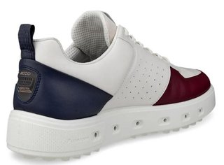 Ecco Street 720 dámske golfové topánky, dark ruby/white/marine