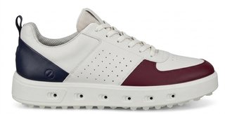 Ecco Street 720 dámske golfové topánky, dark ruby/white/marine