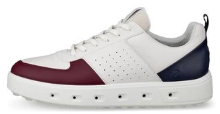 Ecco Street 720 dámske golfové topánky, dark ruby/white/marine