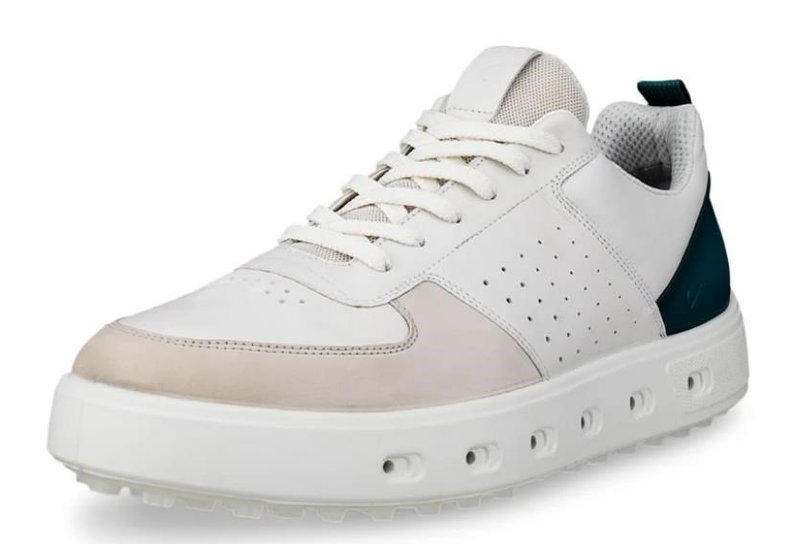 Ecco Street 720 dámske golfové topánky, gravel/white/baygreen