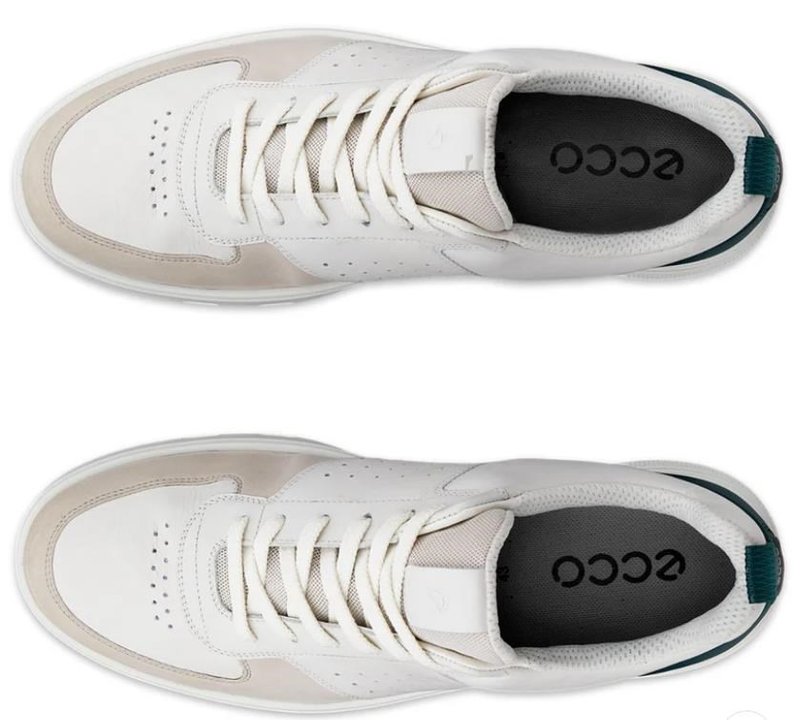 Ecco Street 720 dámske golfové topánky, gravel/white/baygreen