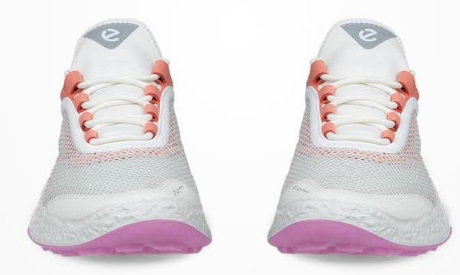 Ecco Biom H5 dámske golfové topánky, biela/burnt coral