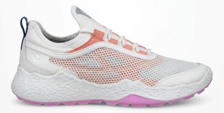 Ecco Biom H5 dámske golfové topánky, biela/burnt coral
