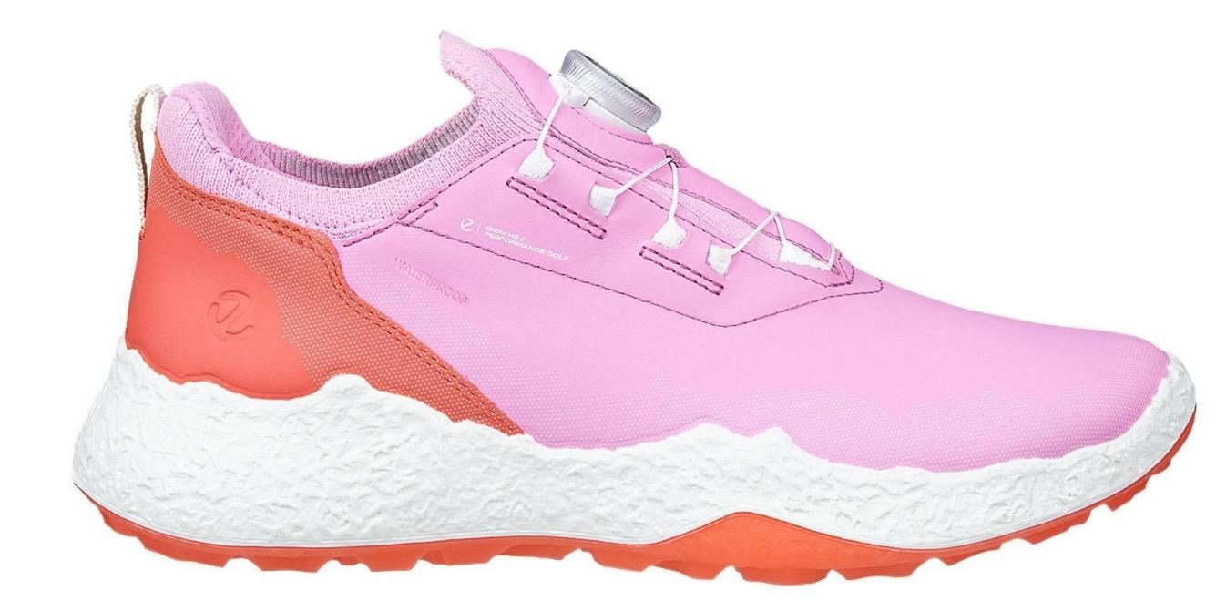 Ecco Biom H5 BOA dámske golfové topánky, lilac chiffon/burnt coral