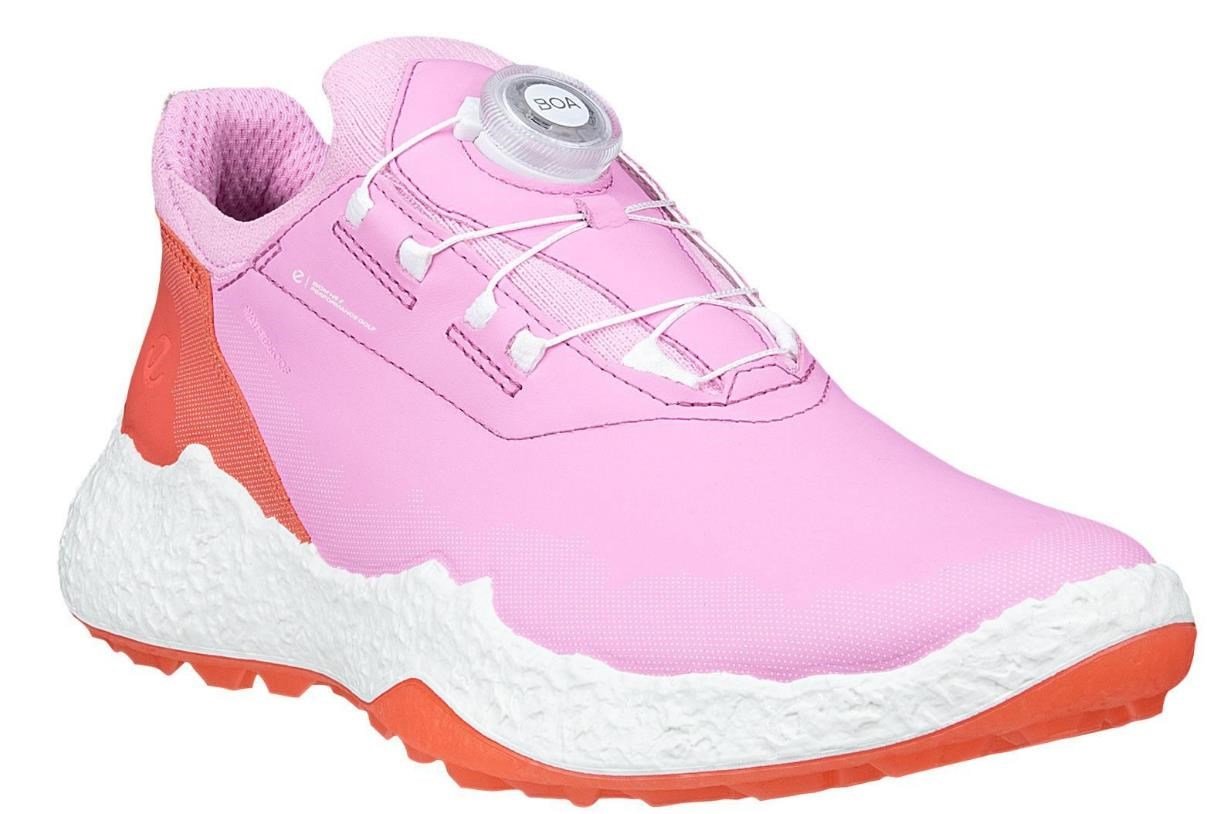 Ecco Biom H5 BOA dámske golfové topánky, lilac chiffon/burnt coral