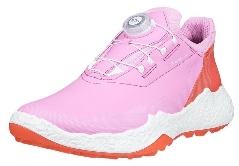 Ecco Biom H5 BOA dámske golfové topánky, lilac chiffon/burnt coral