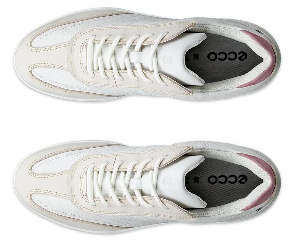 Ecco Street Vibe dámske golfové topánky, limestone/white/blush