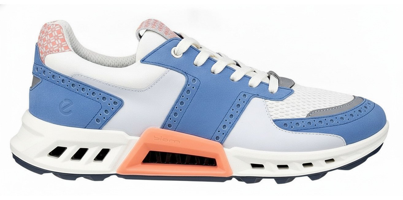 Ecco Biom C4 pánske golfové topánky, federal blue/white/burnt coral