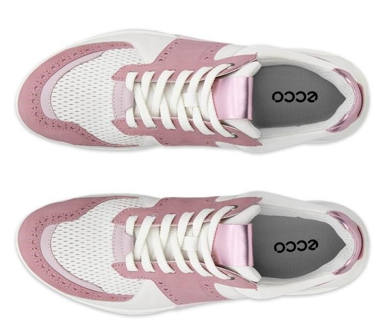 Ecco Biom C4 dámske golfové topánky, blush/biela/old rose metallic