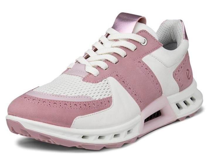 Ecco Biom C4 dámske golfové topánky, blush/biela/old rose metallic