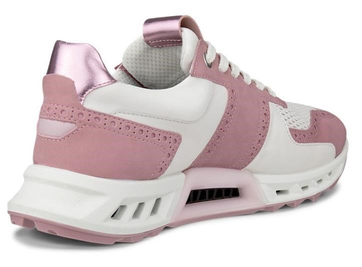Ecco Biom C4 dámske golfové topánky, blush/biela/old rose metallic