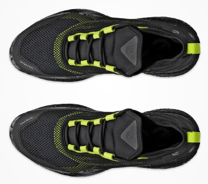 Ecco Biom H5 pánske golfové topánky, čierna/lime punch