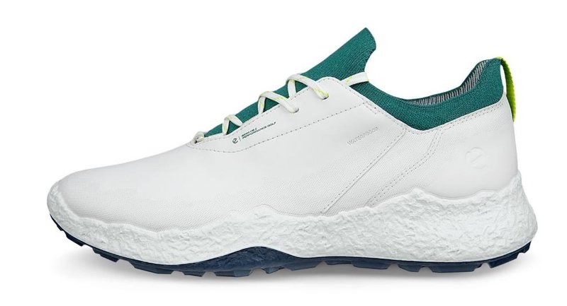 Ecco Biom H5 pánske golfové topánky, white/baygreen
