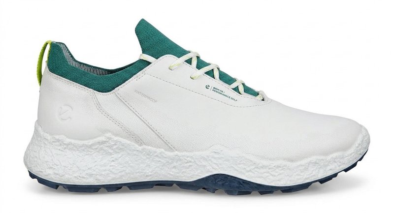 Ecco Biom H5 pánske golfové topánky, white/baygreen