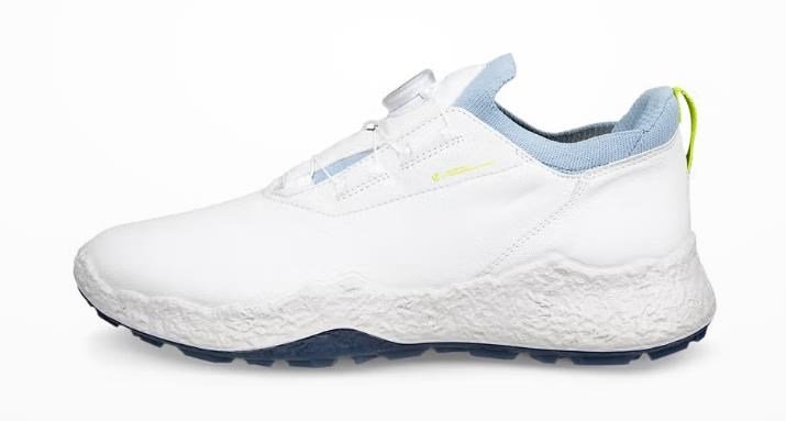 Ecco Biom H5 BOA pánske golfové topánky, biela/dusty blue