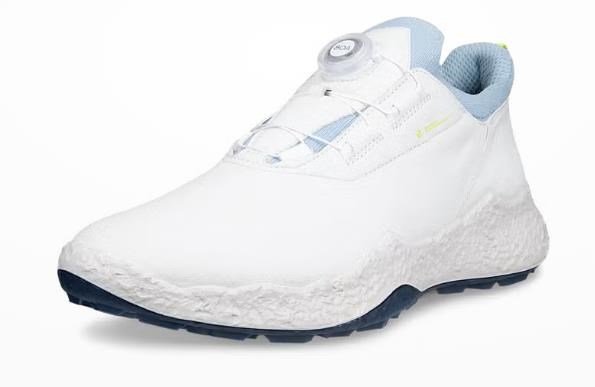 Ecco Biom H5 BOA pánske golfové topánky, biela/dusty blue