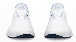 Ecco Biom H5 BOA pánske golfové topánky, biela/dusty blue