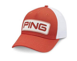 PING Tour Classic pánska kšiltovka, tango/white