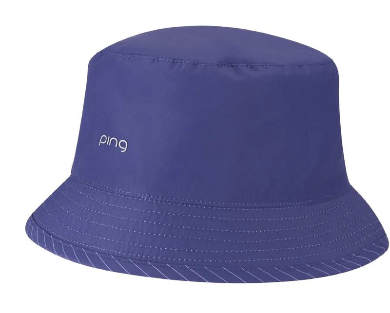 PING G Le4 dámsky reverzibilný bucket klobúk, biela/slivková