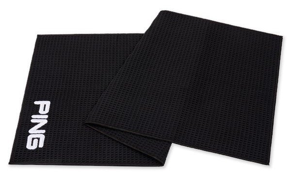 PING Tour golfový uterák, čierna