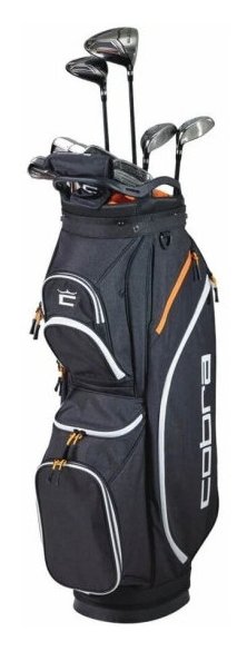 Cobra Fly-XL 2 Black Gold pánsky golfový half set 2025, grafit + stand bag