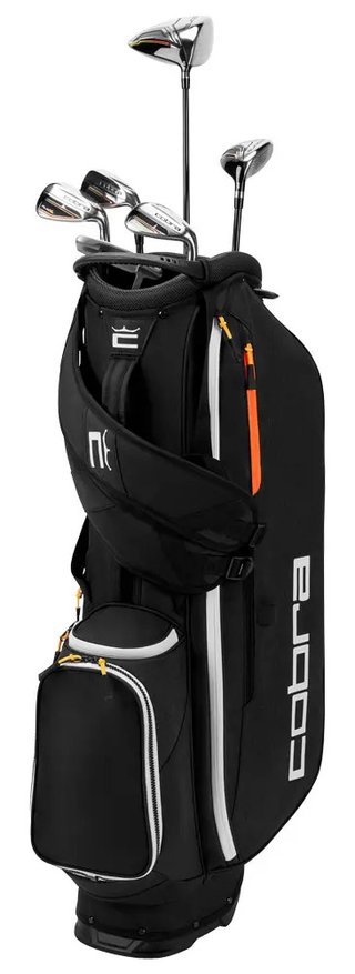 Cobra Fly-XL 2 Black Gold pánsky golfový half set 2025, grafit + stand bag