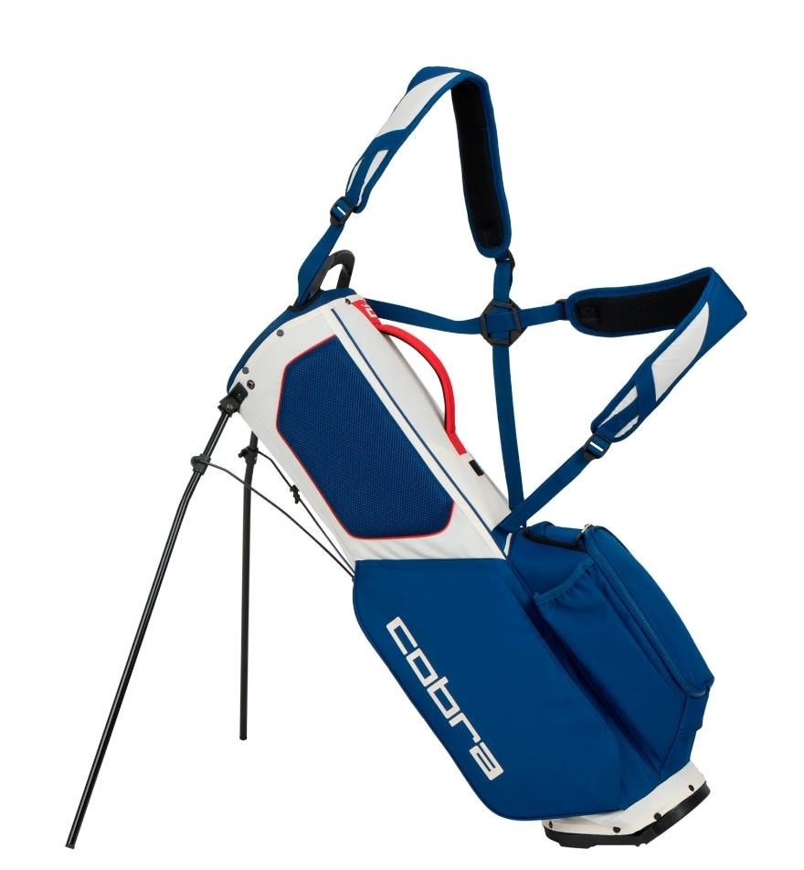 Cobra Ultralight 2 stand bag, sugared almond/estate blue/pop red