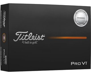 Titleist Pro V1 2025 golfové loptičky (12 loptičiek), Performance Alignment BLACK