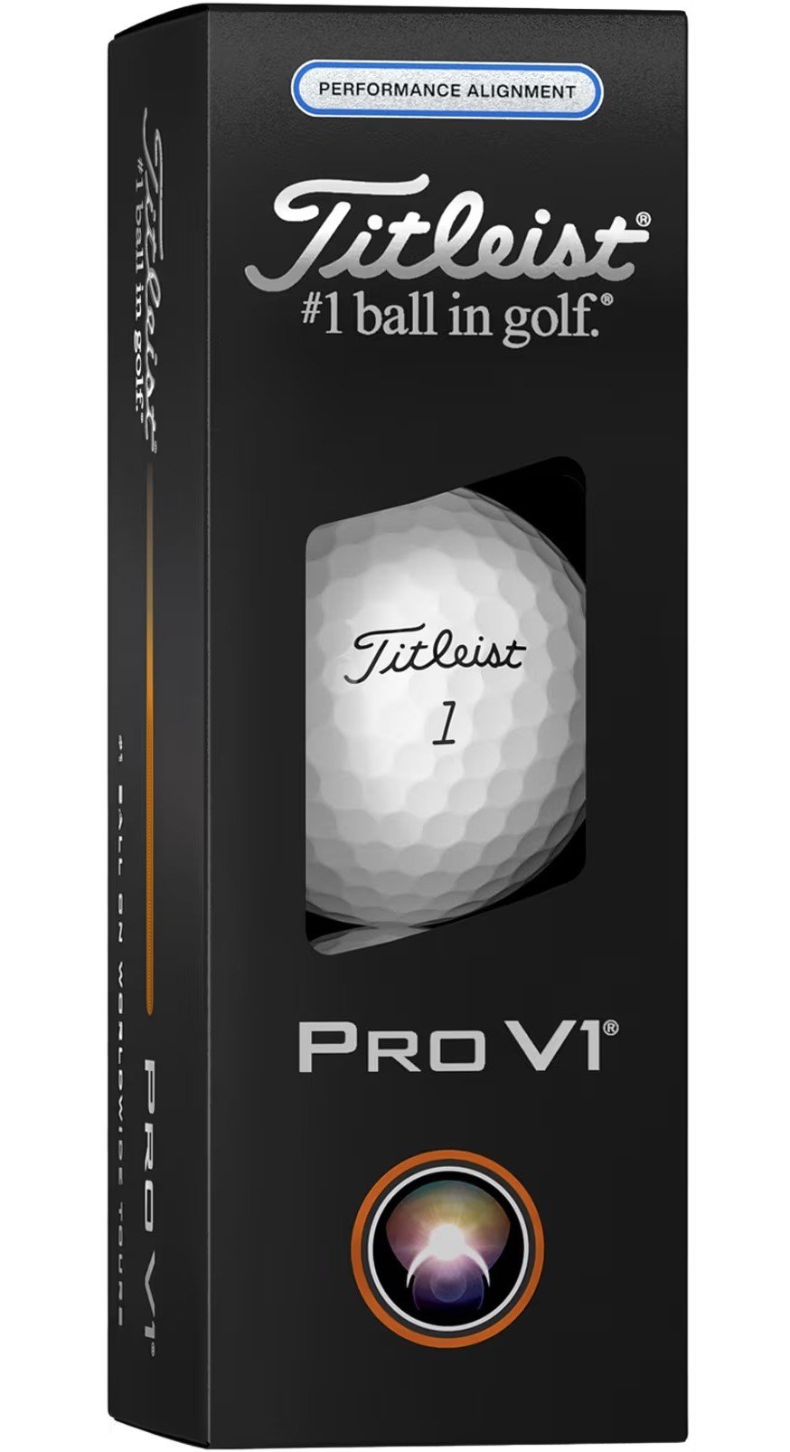 Titleist Pro V1 2025 golfové loptičky (12 loptičiek), Performance Alignment Blue