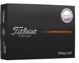 Titleist Pro V1 2025 golfové loptičky (12 loptičiek), Performance Alignment Pink